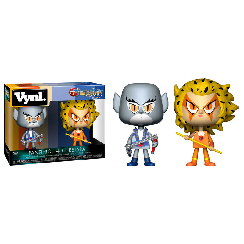 Funko VYNL: Panthro E Cheetara - Set 2 Figure In Vinile Da Collezione, I Gatti Thunder, Giocattoli Cultura Pop