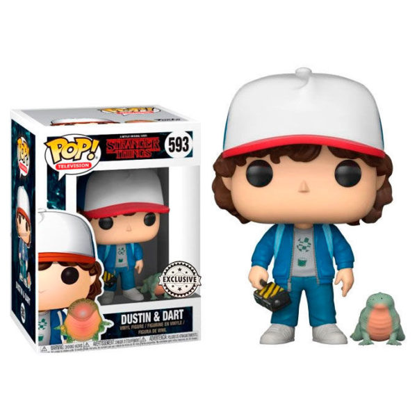 Funko Pop! Dustin #175 - Stranger Things - Signée JSA - Occasion